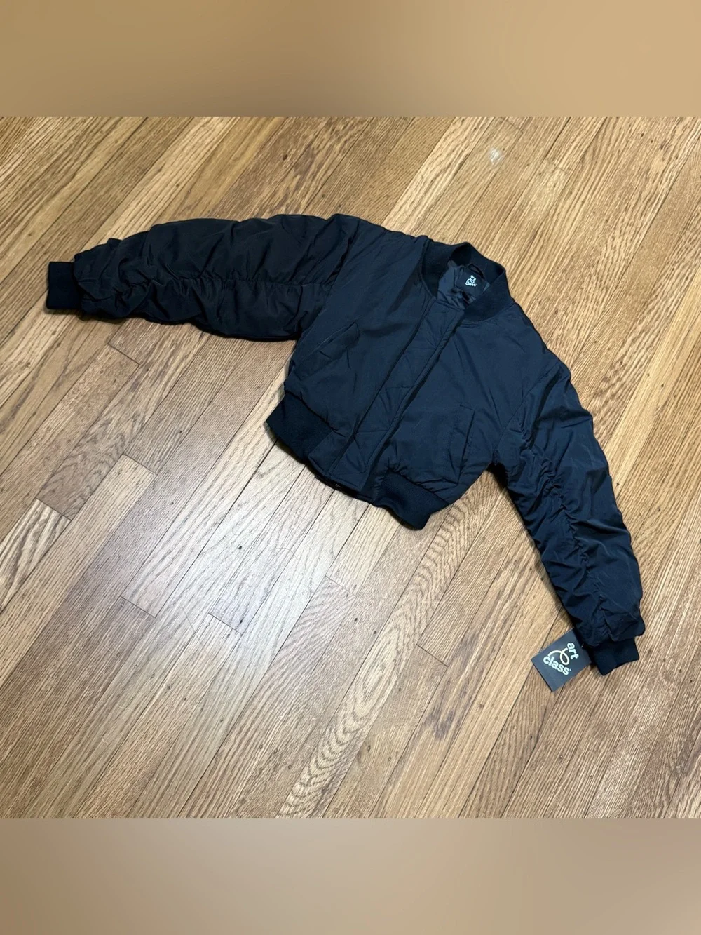 NWT Art Class Black Bomber Jacket Girls size 8